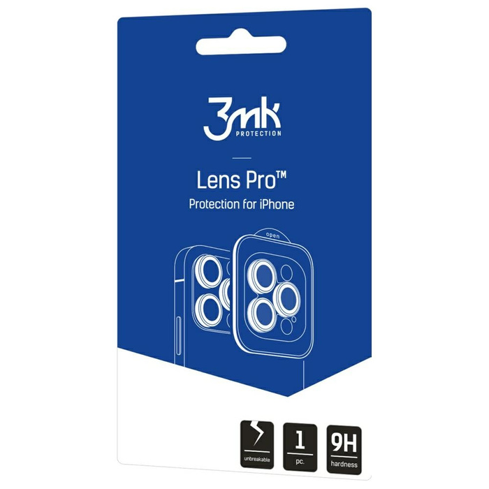 Ochrona na obiektyw aparatu 3MK iPhone 17 Pro /17 Pro Max Lens Protection Pro wielokolorowy
