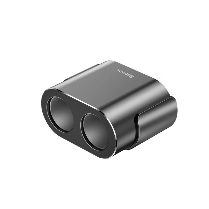 Rozdzielacz Baseus CRDYQ-01 2x gniazdo zapalniczki 80W 2x USB-A 3.1A - czarny