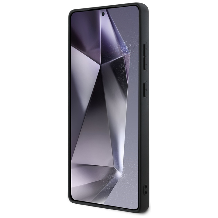 Etui Mercedes Leather Debossed Lines      MagSafe do Samsung Galaxy S25 Ultra niebieski