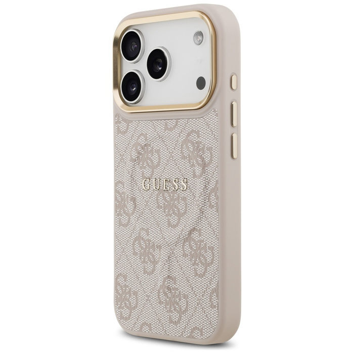 Etui Guess 4G PU Classic Logo MagSafe do iPhone 17 Pro różowy