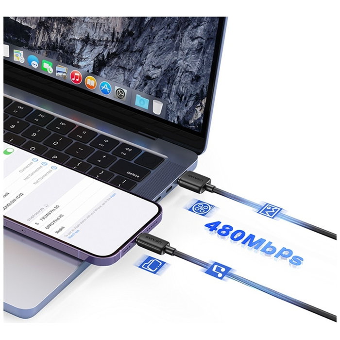 Kabel USAMS KY 2.4A Lightning do USB-A 2m US-SJ694 Biały