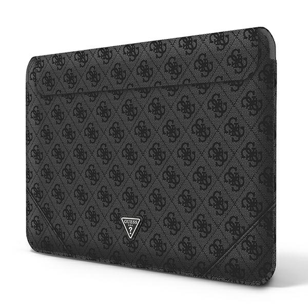 Torba GUESS Laptop 13 14 Sleeve 4G Uptown Triangle Logo Czarny
