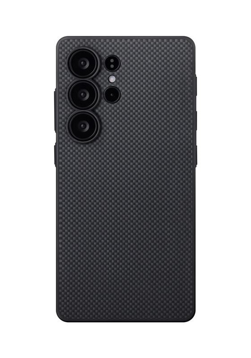 Pitaka PIN Button Case, Black/Grey Plain - Samsung Galaxy S25 Ultra