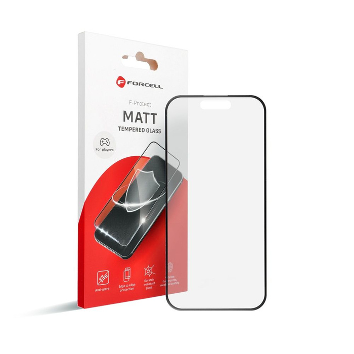 Szkło hartowane do iPhone XR / 11 Forcell Matt Glass czarne
