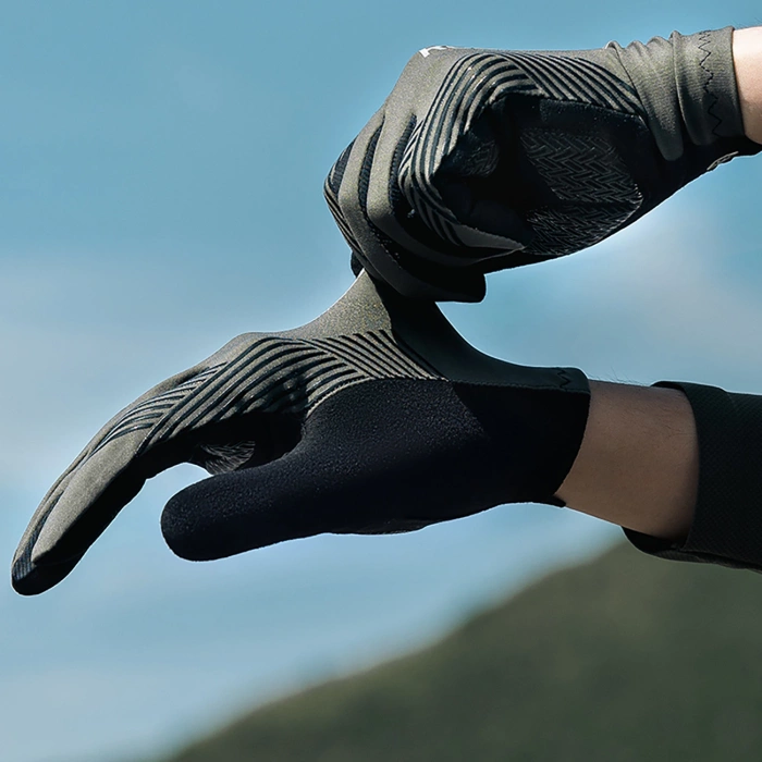 Rękawiczki rowerowe Rockbros wiosna/lato/jesień, pełne, rozmiar: XL - zielone