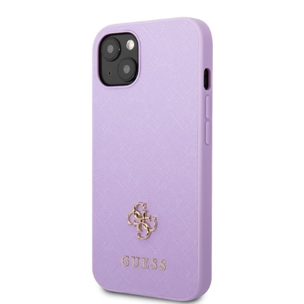 Etui Guess Guhcp13sps4mu iPhone 13 Mini 5,4" Purpurowy/purple Hardcase Saffiano 4g Small Metal Logo Case