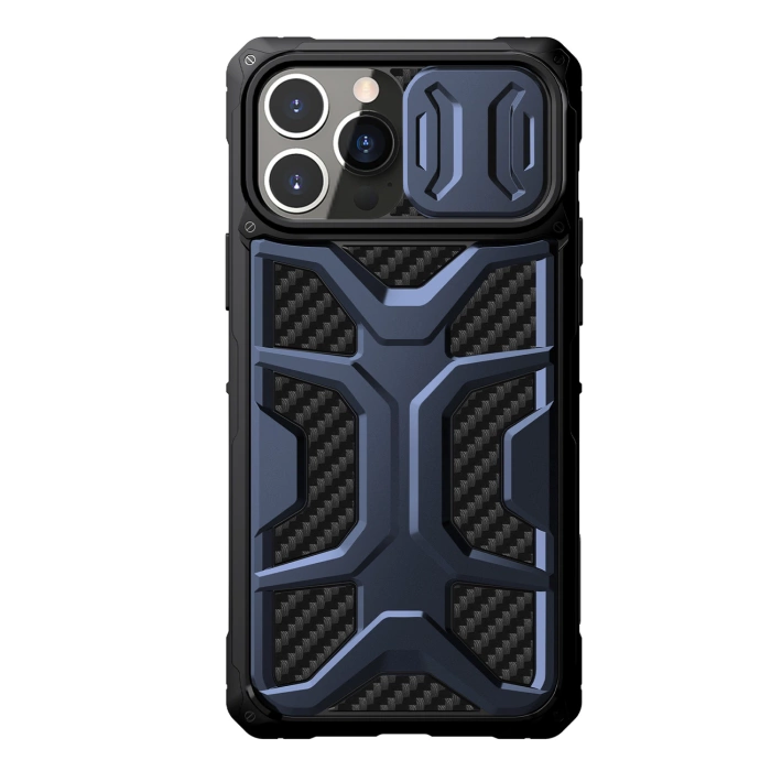 Etui Nillkin Adventurer Case etui do iPhone 13 Pro Max pancerny pokrowiec z osłoną na aparat niebieski