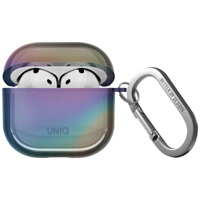 Etui UNIQ Iridescia do AirPods 4 Hang    Case midnight quartz