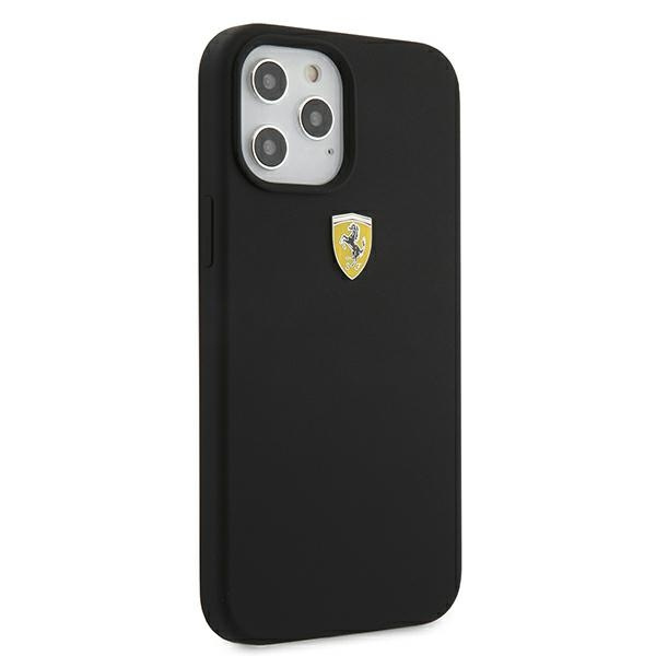 Etui Ferrari Apple iPhone 12 Pro Max On Track Silicone Czarny Case