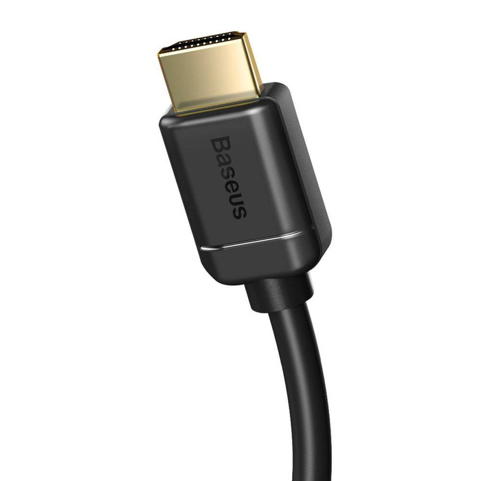 Baseus kabel przewód HDMI 2.0 4K 60 Hz 3D HDR 18 Gbps 1m czarny (CAKGQ-A01)