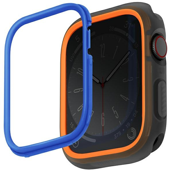 Etui UNIQ Moduo Apple Watch Series  4/5/6/7/8/SE/SE2 44/45mm pomarańczowy-niebieski/orange-blue Case