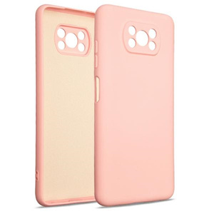 Beline Etui Silicone Xiaomi Poco X3różowo-złoty/rose gold