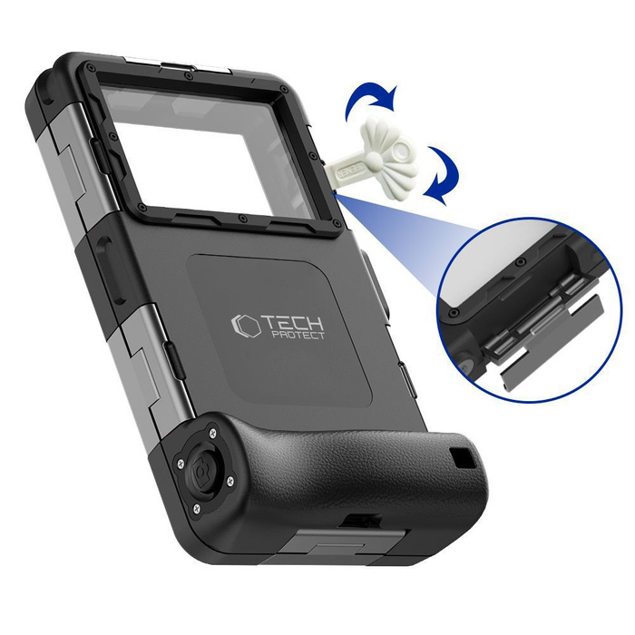 ETUI WODOODPORNE TECH-PROTECT IPX8 UNIVERSAL DIVING WATERPROOF CASE BLACK