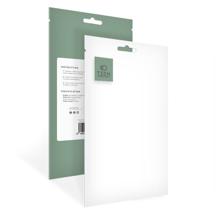 Kabel Lightning Tech-protect Ultraboost 2in1 Magnetic Charging Cable & Lightning 150cm Apple Watch Biały