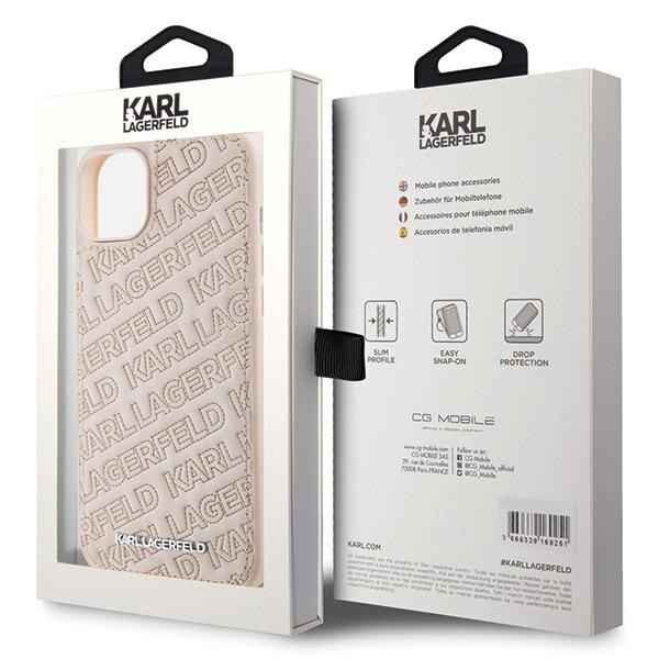 Etui Karl Lagerfeld KLHCP15MPQKPMP iPhone 15 Plus 6.7" różowy/pink hardcase Quilted K Pattern Case