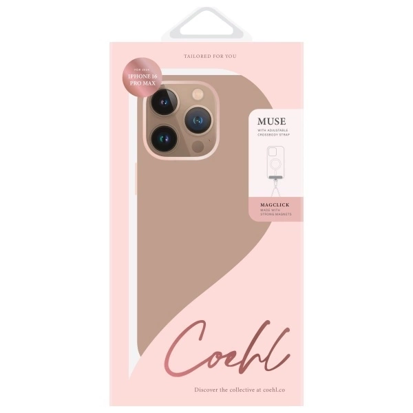 Etui UNIQ Coehl Muse iPhone 16 Pro Max 6.9" Magnetic Charging dusty nude