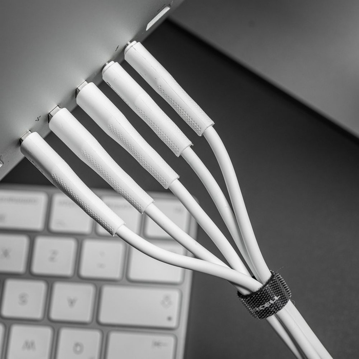 Kabel USB C do USB C Forcell F-Energy QC4.0 PD 5A 100W Silicone 1 m C347 biały