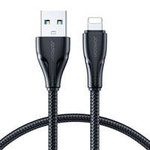Joyroom kabel USB - Lightning 2.4A 0,25 m czarny (S-UL012A11)