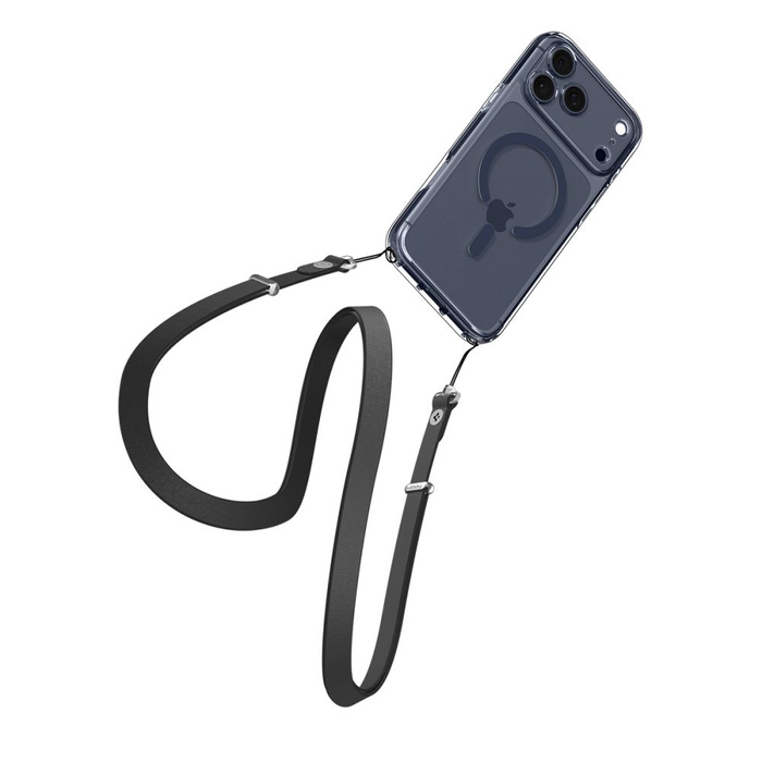 ETUI SPIGEN IPHONE 17 PRO MAX ULTRA HYBRID MAG MAGSAFE CLEAR/DEEP BLUE