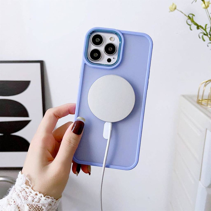 Etui Magnetyczne etui Color Matte Case do iPhone 15 - czarne Case