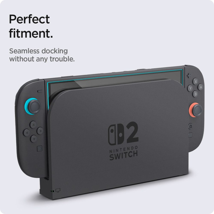 SZKŁO HARTOWANE SPIGEN NINTENDO SWITCH 2 GLAS.TR ”EZ FIT” 2-PACK CLEAR