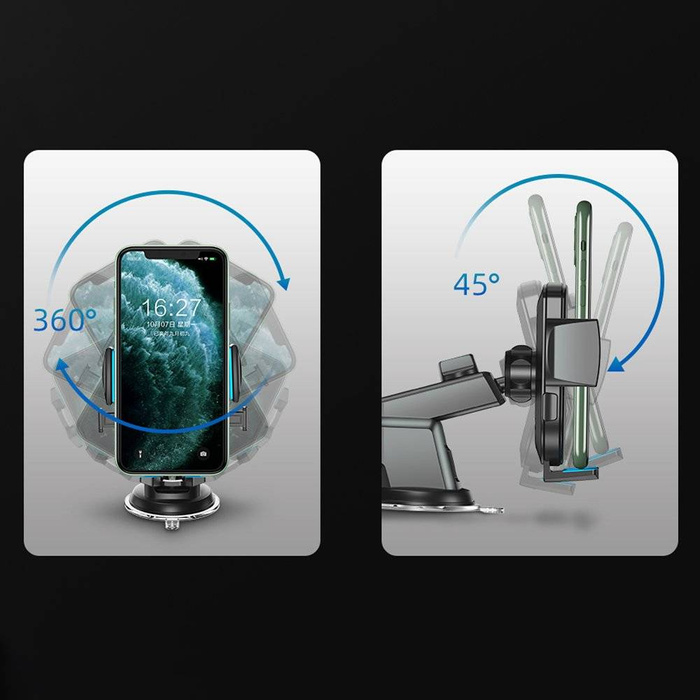 Uchwyt Samochodowy Joyroom teleskopowy na deskę na szybę czarny