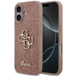 Etui Guess Fixed Glitter Big 4G do       iPhone 17 różowy