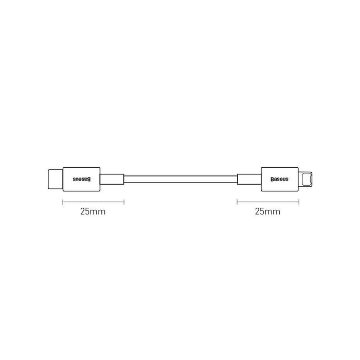 Baseus Superior kabel USB Typ C - Lightning do szybkiego ładowania Power Delivery 20 W 1 m czarny (CATLYS-A01)