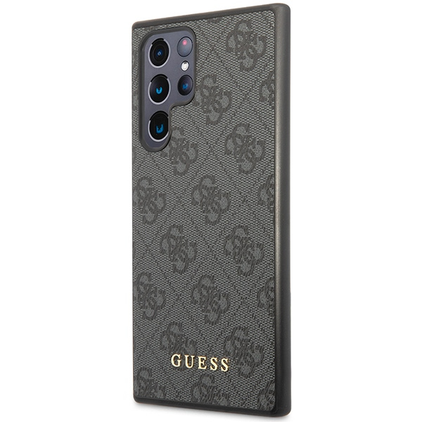 Etui Guess GUHCS23LG4GFGR S23 Ultra S918 szary/grey hardcase 4G Metal Gold Logo Case