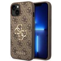 Etui GUESS Apple iPhone 14 4G Big Metal Logo Brązowy Hardcase
