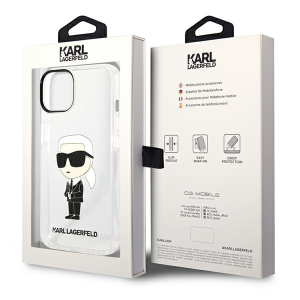 Etui KARL LAGERFELD Apple iPhone 14 Plus IML NFT Ikonik Bezbarwny Hardcase