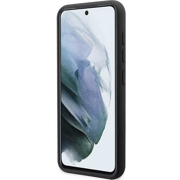 Etui Guess GUHCS23SSLSMK S23 S911 czarny/black hardcase Silicone Vintage Gold Logo Case