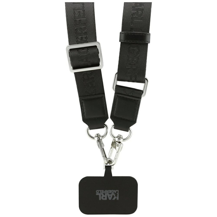 Etui Karl Lagerfeld Big Strap Karl Metal Logo MagSafe do iPhone 17 Pro Max czarny