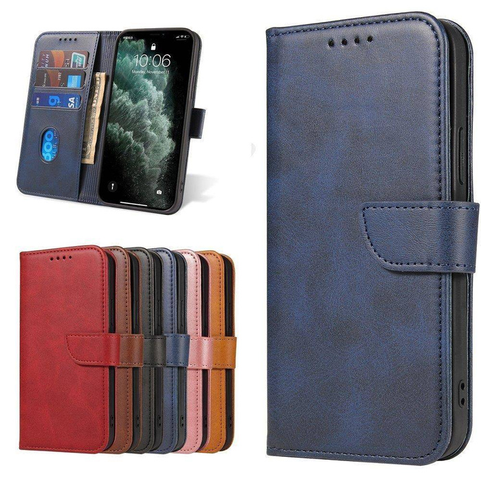 Magnet Case elegancki futerał etui pokrowiec z klapką i funkcją podstawki Xiaomi Redmi Note 11 Pro+ 5G (China) / 11 Pro 5G (China) / Mi11i HyperCharge / POCO X4 NFC niebieski