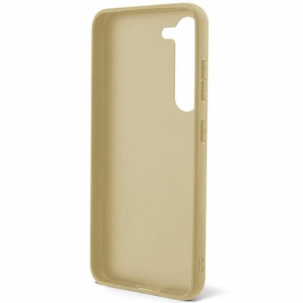 Etui Guess GUHCS23SHGGSHD S23 S911 złoty/gold hard case Glitter Script Case
