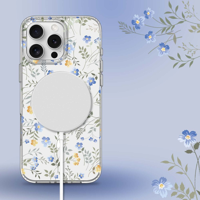 ETUI TECH-PROTECT MAGMOOD MAGSAFE IPHONE 16 PRO SPRING FLOWERS