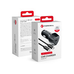 FORCELL F-ENERGY Carbon CC50-1C ładowarka samochodowa Typ C + kabel Typ C do Typ C PD 3A 20W czarna