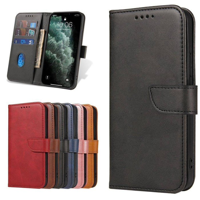 Magnet Case elegancki futerał etui pokrowiec z klapką i funkcją podstawki Motorola Moto G100 / Edge S czarny