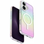 Etui UNIQ Iridescia do iPhone 16 Plus    Magclick Charging holograficzny