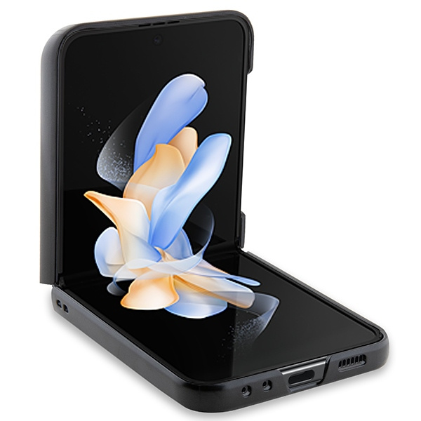 Etui BMW BMHCZF522NBCK Galaxy Z Flip5 F731 czarny/black Leather Carbon