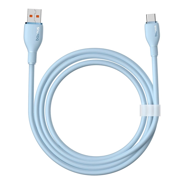 Kabel Baseus Pudding 100W USB-A - USB-C 2m - niebieski