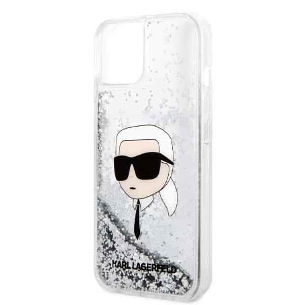 Etui Karl Lagerfeld Klhcp14mlnkhch Iphone 14 Plus 6,7" Srebrny/silver Hardcase Glitter Karl Head Case