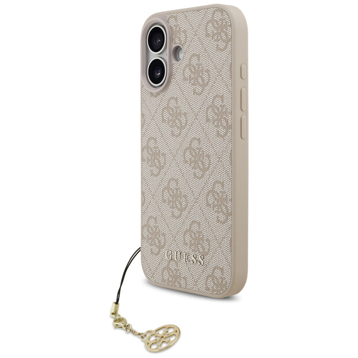 Etui Guess 4G Charms Collection MagSafe  do iPhone 17 różowy