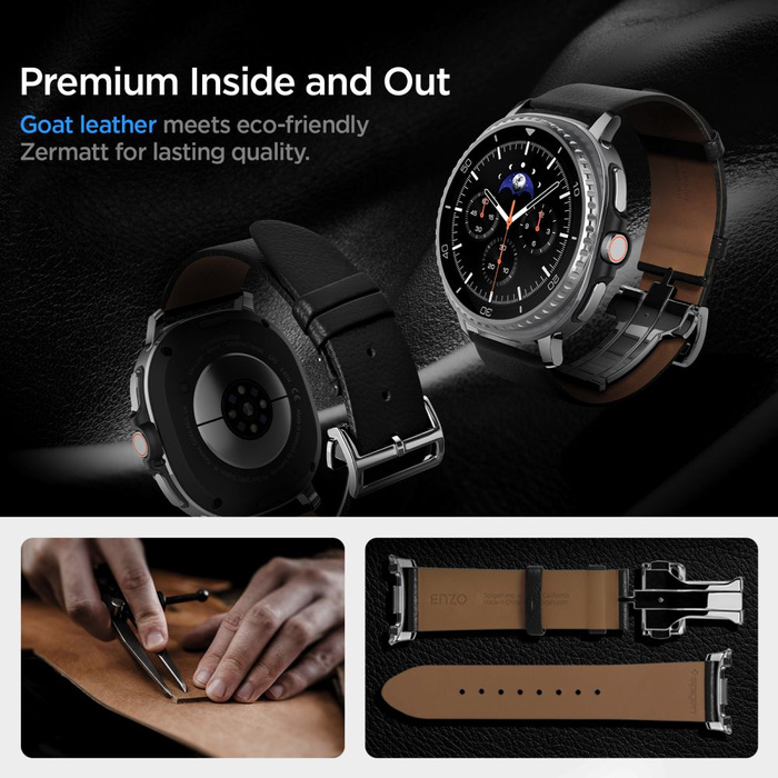 PASEK SPIGEN SAMSUNG GALAXY WATCH 8 / CLASSIC (40 / 44 / 46 MM) ENZO BLACK