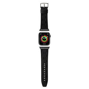 Pasek Karl Lagerfeld Pasek KLAWLSAKLHPK Apple Watch 42 / 44 / 45 / 49mm czarny/black strap Saffiano Monogram