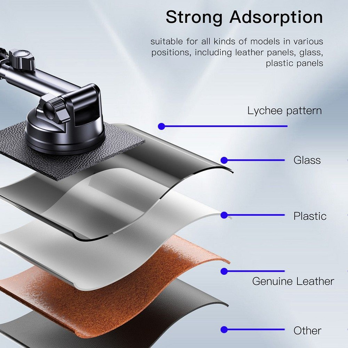 FORCELL F-Grip Excelence uchwyt samochodowy do szyby/deski/kratki magnetyczny czarny