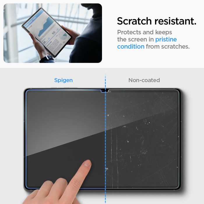 SZKŁO HARTOWANE SPIGEN SAMSUNG GALAXY TAB S10 FE+ PLUS 13.1 X620 / X626B GLAS.TR SLIM CLEAR