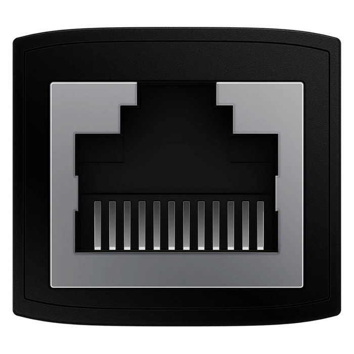 Złączka sieciowa łącznik kabli Ethernet RJ-45 Baseus AirJoy Series 2 szt. - czarna