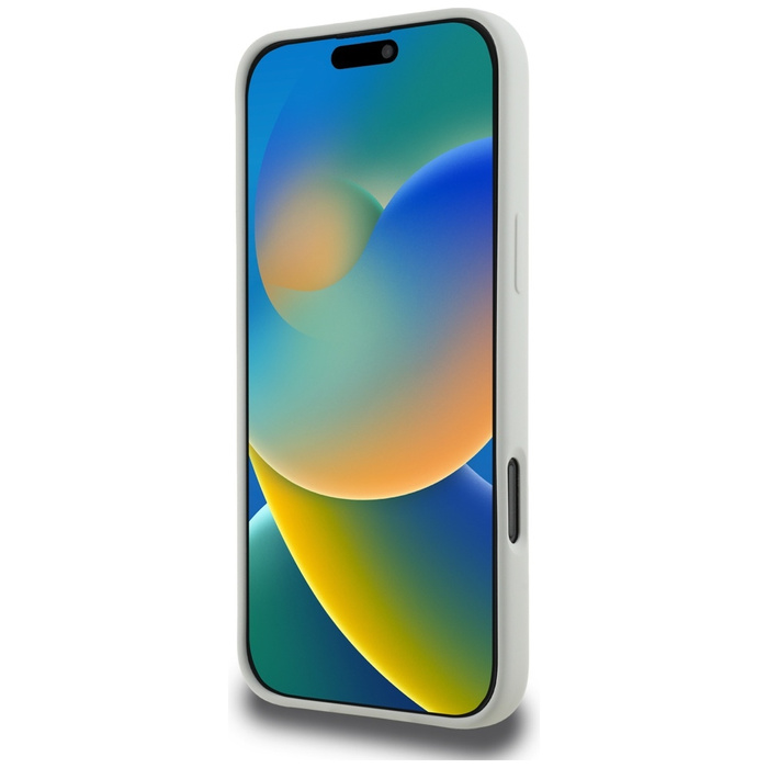 Etui Karl Lagerfeld Silicone Double       Heads And Circle MagSafe do iPhone 16 Pro Max beżowy