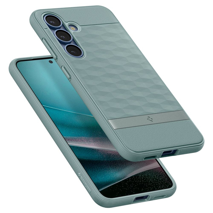 ETUI SPIGEN SAMSUNG GALAXY S25 PARALLAX MAG MAGSAFE SAGE GREEN